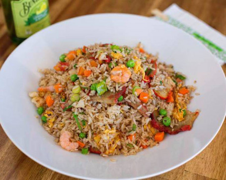 Bbq Pork And Shrimps Fried Rice