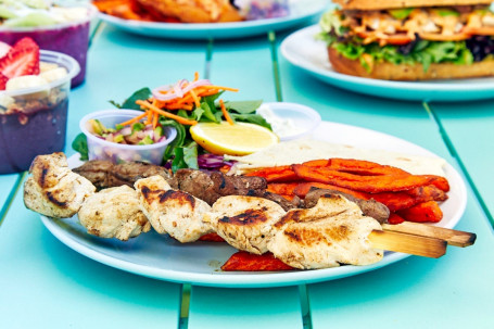 Greek Style Souvlaki Plate