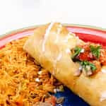 Lunch Chimichanga Plate