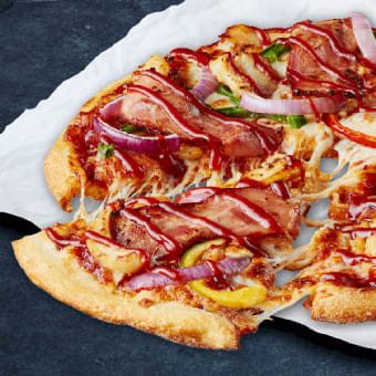 Pizza Barbecue Pollo Di Bacon