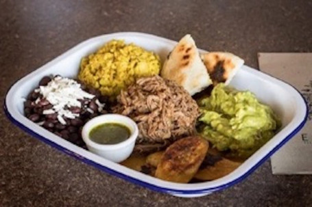 Shredded Beef, Guacamole And Salsa Verde Bowl