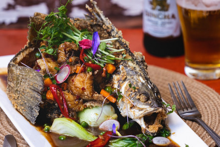 Fried (Whole) Barramundi With Tamarind Sauce