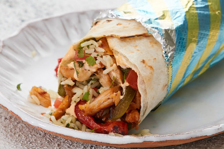 Smokey Chicken Fajita Burrito