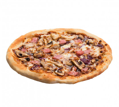 Pizza Con Pancetta E Pollo Alla Griglia