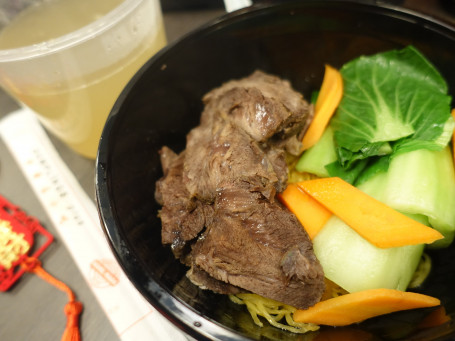 Sliced Beef And Veggie Noodle Soup