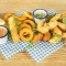 Calamari, Battered Tiger Prawns, Cod Goujons Scampi (Large)