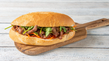 Sweet And Mild Chilli Mongolian Beef Baguette