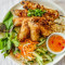 B10. Chicken Satay Spring Rolls Noodle Bowl- Bun Ga Cha Gio