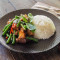 Crispy Pork Sweet Basil Stir Fry With Rice