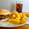 Qp Beef Burger, Chips And A Drink