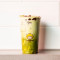 Red Bean Pudding Matcha Latte