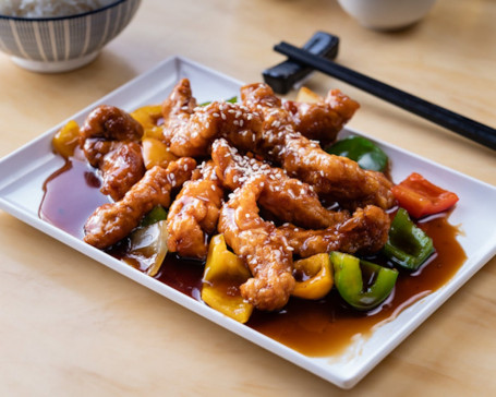 Pork Strips In Sweet And Sour Sauce