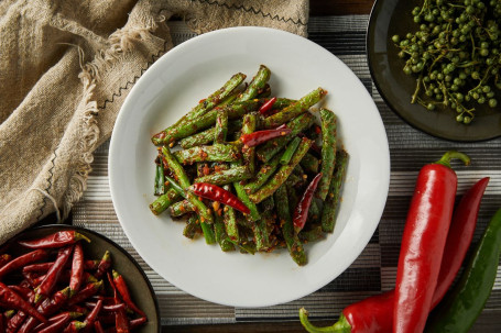 *Sichuan Style String Beans (V) Sù Gān Biān Sì Jì Dòu