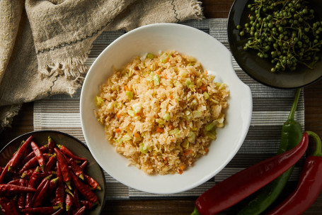 *Spicy Fried Rice With Homemade Pickled Vegetables Pào Cài Chǎo Fàn