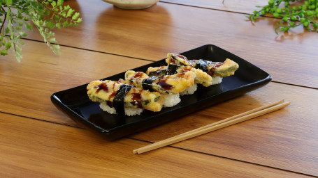 Carrot Pumpkin Tempura Nigiri Pieces)