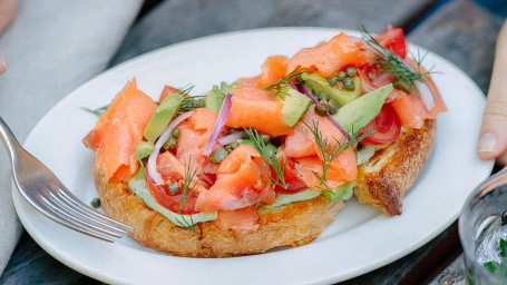 Smoked Salmon And Avocado Tartine