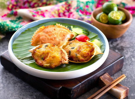 Niáng Rě Jú Niàng Xiè Gài (3Jiàn Nyonya Baked Crab Shell (3Pcs