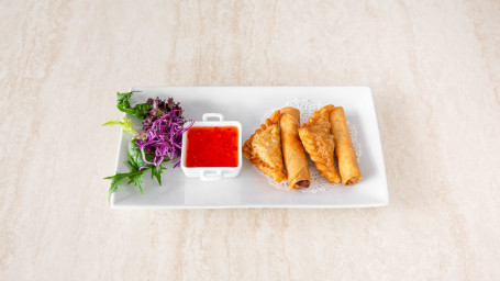 Mixed Entree Spring Rolls And Curry Puffs