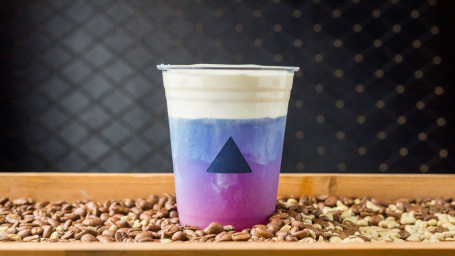 Iced Butterfly Pea Flower Tea Latte