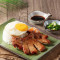 Jiān Dàn Xiāng Máo Zhū Bā Fàn Pèi Gǎn Lǎn Xiāng Cōng Yóu Rice With Lemongrass Pork Chop And Fried Egg