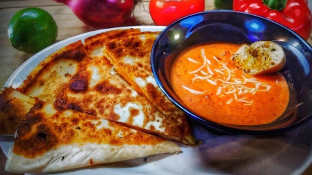 Tomato Bisque Cheese Quesadilla