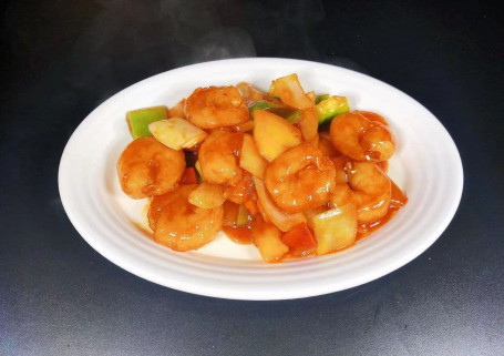 Sweet Sour King Prawns Gū Lǔ Xiā Qiú