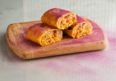 Gǔ Zǎo Qǐ Sī Yù Ní Ròu Sōng Dàn Bǐng Egg Pancake Roll W/ Pork Floss, Cheese Taro Mash