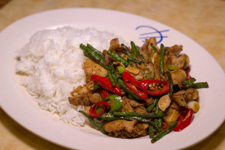 Village Style Fried Sliced Pork Belly With Green Beans Nóng Jiā Xiǎo Chǎo Ròu Fàn