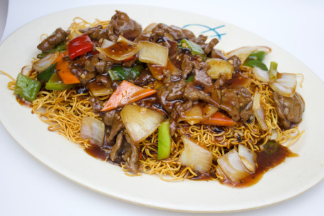 Beef Slices With Green Pepper In Black Bean Sauce Shì Jiāo Niú Ròu Chǎo