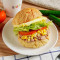 Wěi Yú Hòu Dàn Yù Mǐ Bō Luó Bǎo Tuna Pineapple Burger With Corn And Thick Egg