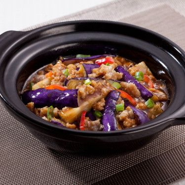 Yú Xiāng Jiā Zi Ròu Sōng Bāo Eggplant And Minced Pork With Salted Fish In Pot