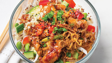 Kung Pao Chicken Poke Bowl