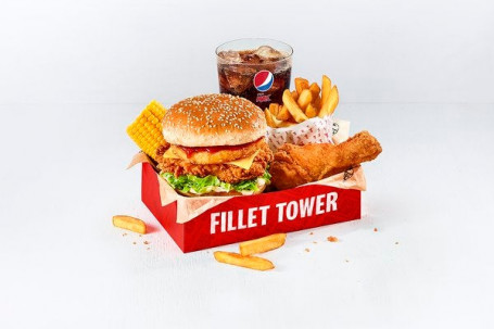 Filetto Tower Box Pasto Con 1 Pezzo Di Pollo