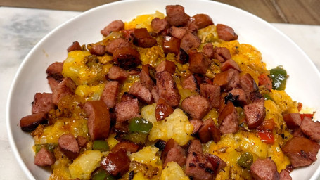 Turkey Polish Sausage Loaded Potatoes