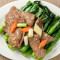 Cài Yuǎn Niú Ròu Wok Fried Beef With Seasonal Vegetables