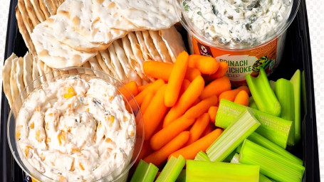 Vegetable Dip Snacker Tray