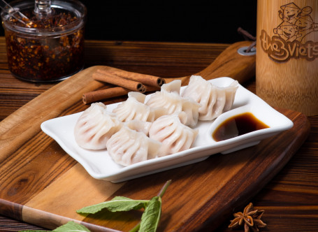 Handmade Steam Pork Dumplings (6 Pieces)