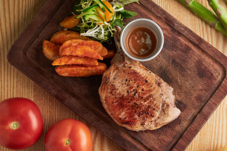 Shāo Měi Guó Yǒu Gǔ Hēi Máo Zhū Jià Grilled Usa Pork Chop