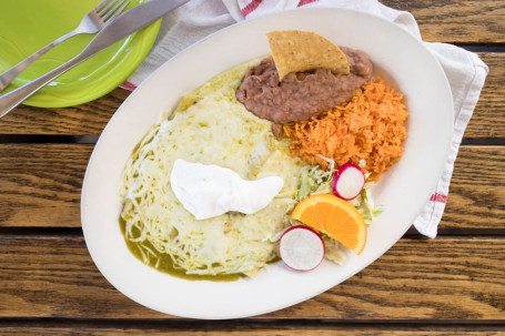 Enchiladas Verdes (3 Pc)