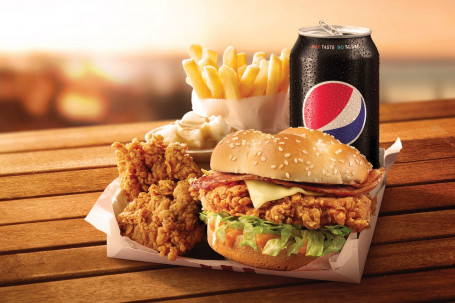 New Zinger Bacon Cheese Burger Box