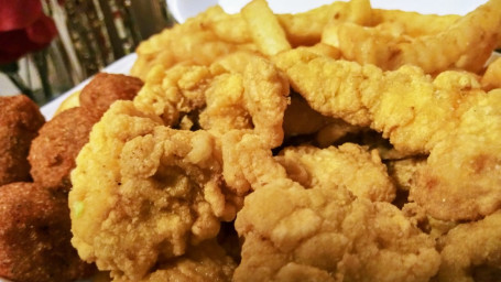 Catfish Nuggets Served W/Fries