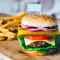 Chop Steak Burger (1/2 Lbs) With Fries