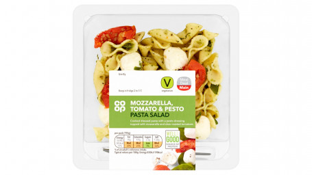 Co Op Mozzarella, Insalata Di Pasta Al Pesto Di Pomodoro 195G