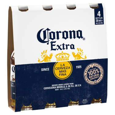 Bottiglie Di Birra Corona Lager 4 X 330 Ml