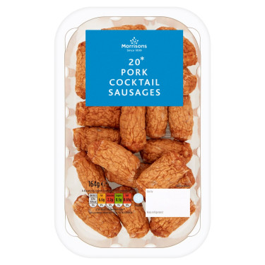 Morrisons Pork Cocktail Salsicce Confezione Da 20 164G