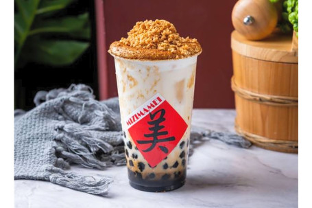 Huā Shēng Hēi Táng Zhēn Zhū Dòu Jiāng Peanut Boba Caramel Soy Milk Sprinkle