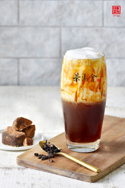 Dòng Hēi Táng Dòu Jiāng Nǎi Chá Iced Brown Sugar Milk Tea With Soy