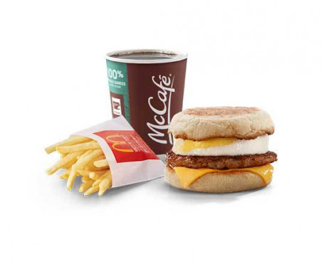 Trio Di Salsicce Mcmuffin Con Uova [590.0 Cal]