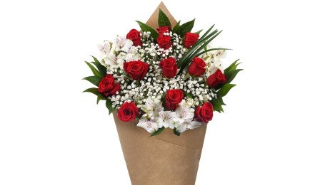 Premium Dozen Rose Bouquet Red