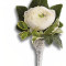 Blissful White Boutonniere